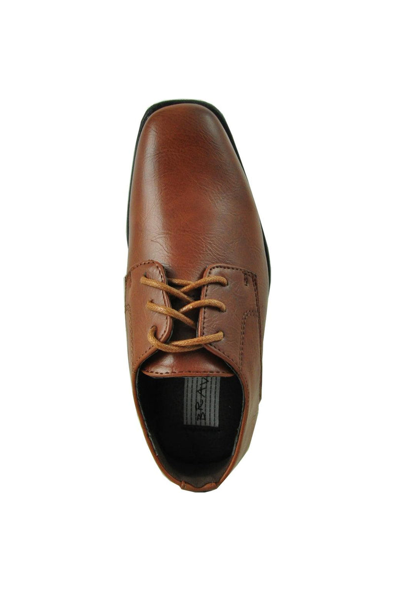 Bravo King Kids Brown Dress Shoes 12T
