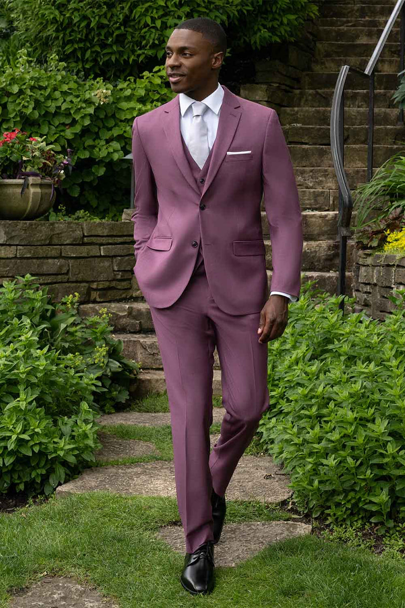 Couture 1910 Sharkskin Violet Suit Jacket (Separates) 44l Slim