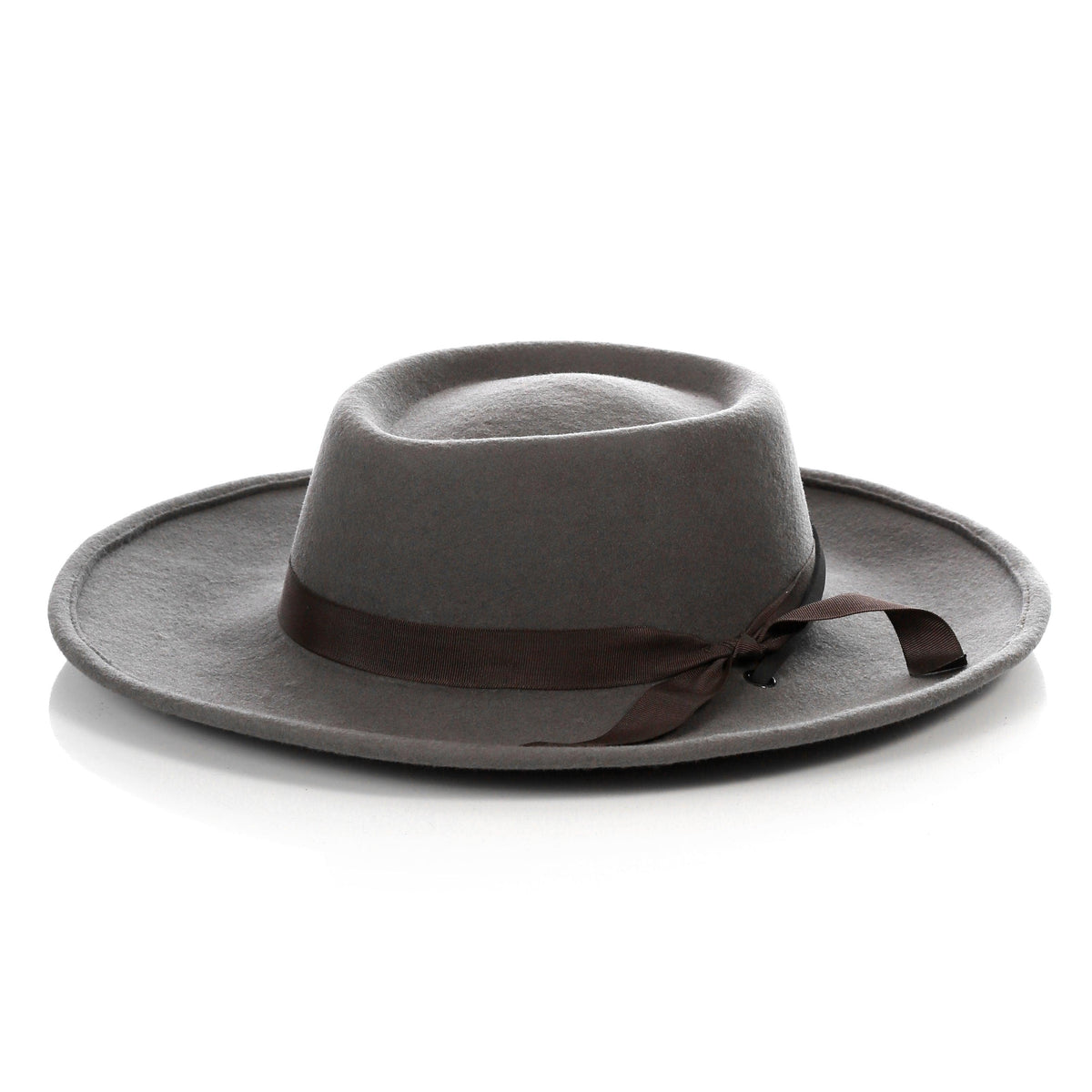 Grey Fedora Earp Wide Brim Hat – Buy4LessTuxedo.com