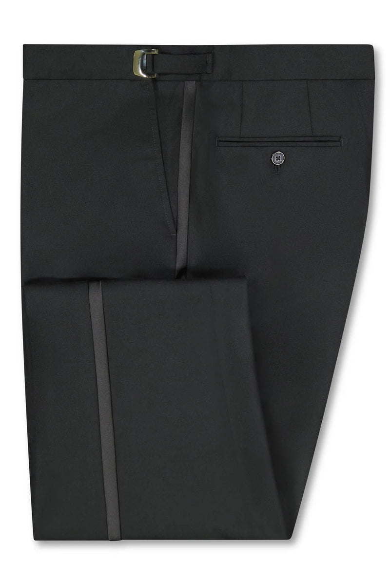 Neil Allyn Daniel Black Polyester Plain Front Tuxedo Pants 27 Neil Allyn Daniel Black Polyester Plain Front Tuxedo Pants 27