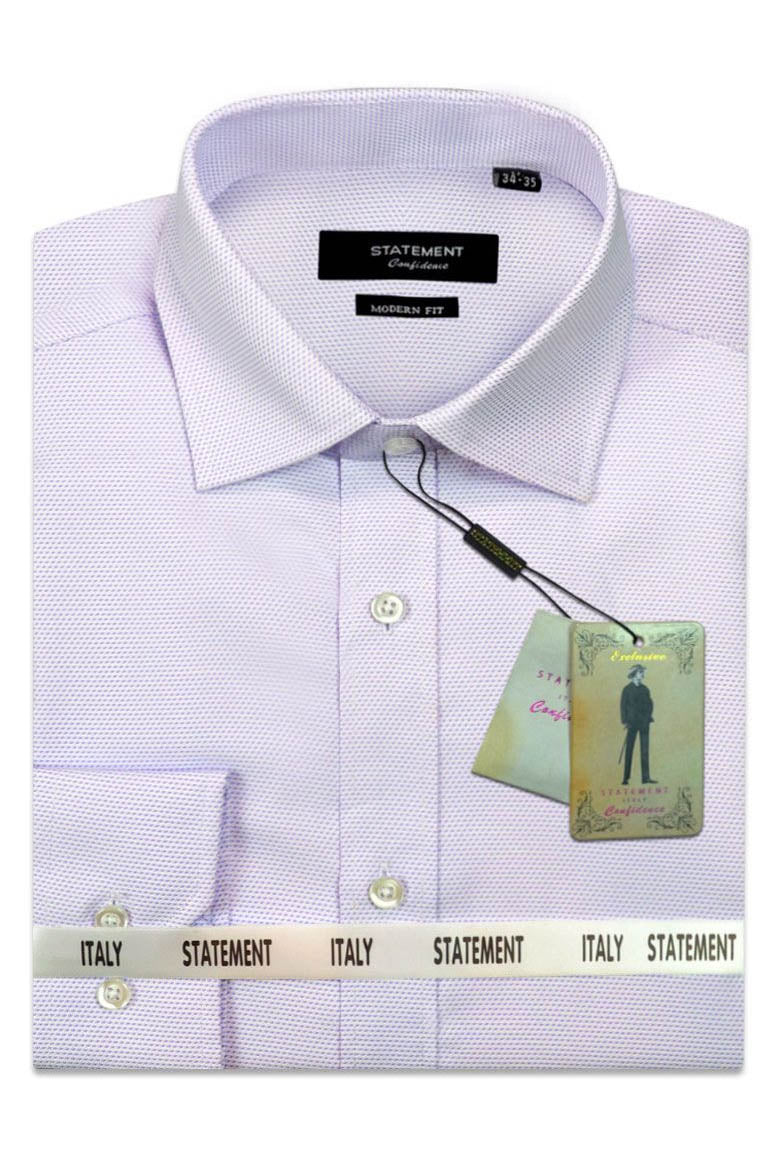 drake dress shirts Statement Drake Lavender Pindot Laydown Dress Shirt L 32-33