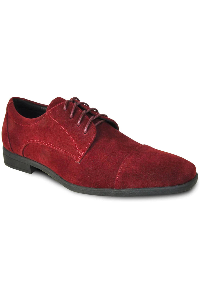 Vangelo Croydon Burgundy Suede Dress Shoes 8 Wide (EE)