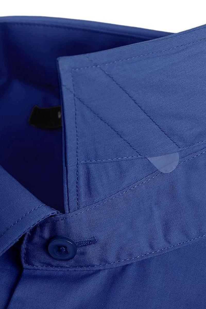 royal blue dress shirt for woman Verno Fashion Icon Royal Blue Laydown Cotton Blend Dress Shirt 19 34-35 Classic
