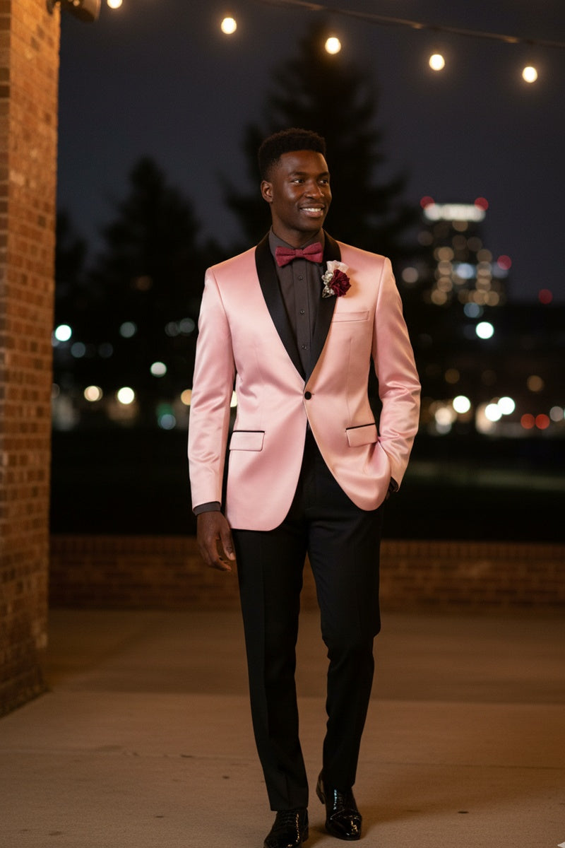 Stretch Sateen" Pink Tuxedo Jacket (Separates)  Buy4LessTuxedo.com