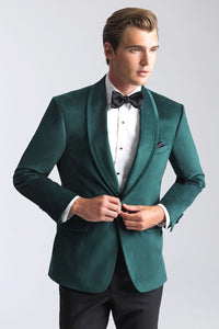 Allure Men "Venice" Emerald Green Velvet Dinner Jacket (Separates)