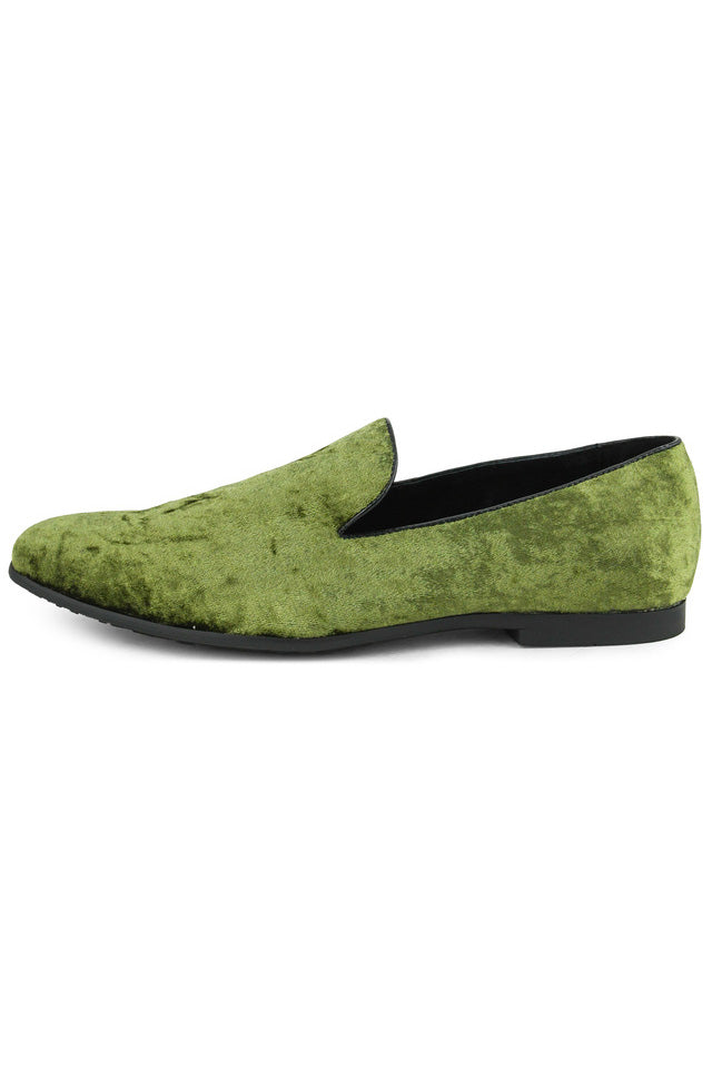 green emerald velvet dress Men's Velvet Loafers Hunter Green 7.5
