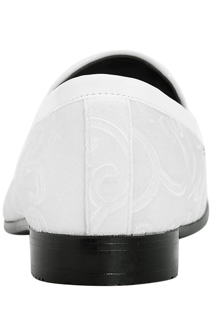 "Throne" White Tuxedo Shoes