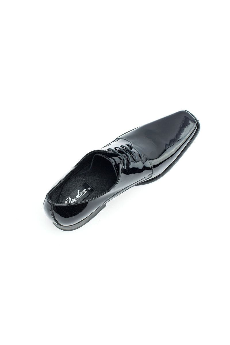 Brentano Dress Shoe Black Brentano Genuine Patent Leather Self Strap Tuxedo  main image 2