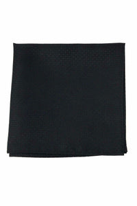 Cardi Black Regal Pocket Square