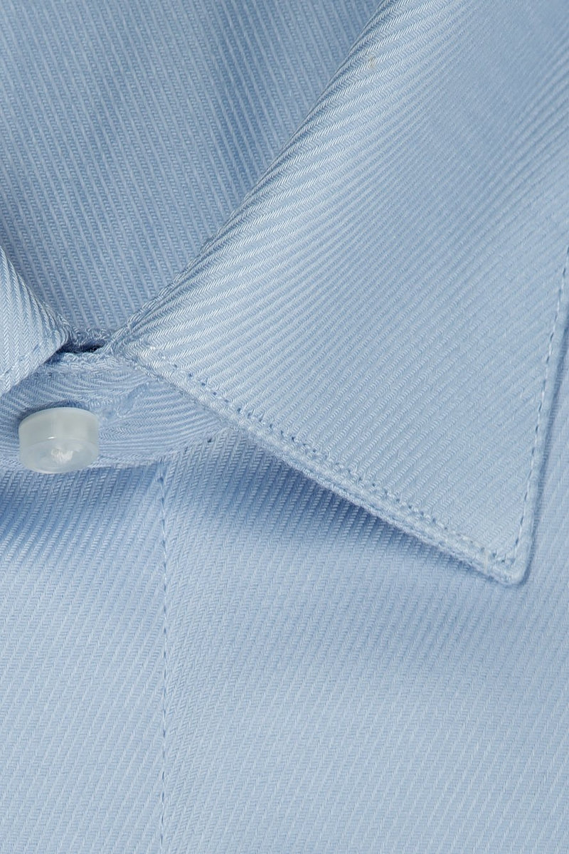 Jamison Blue Twill Spread Collar Dress Shirt Jamison Blue Twill Spread Collar Dress Shirt