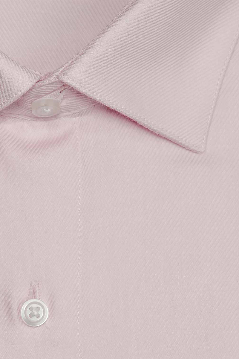 Jamison Pink Twill Spread Collar Dress Shirt