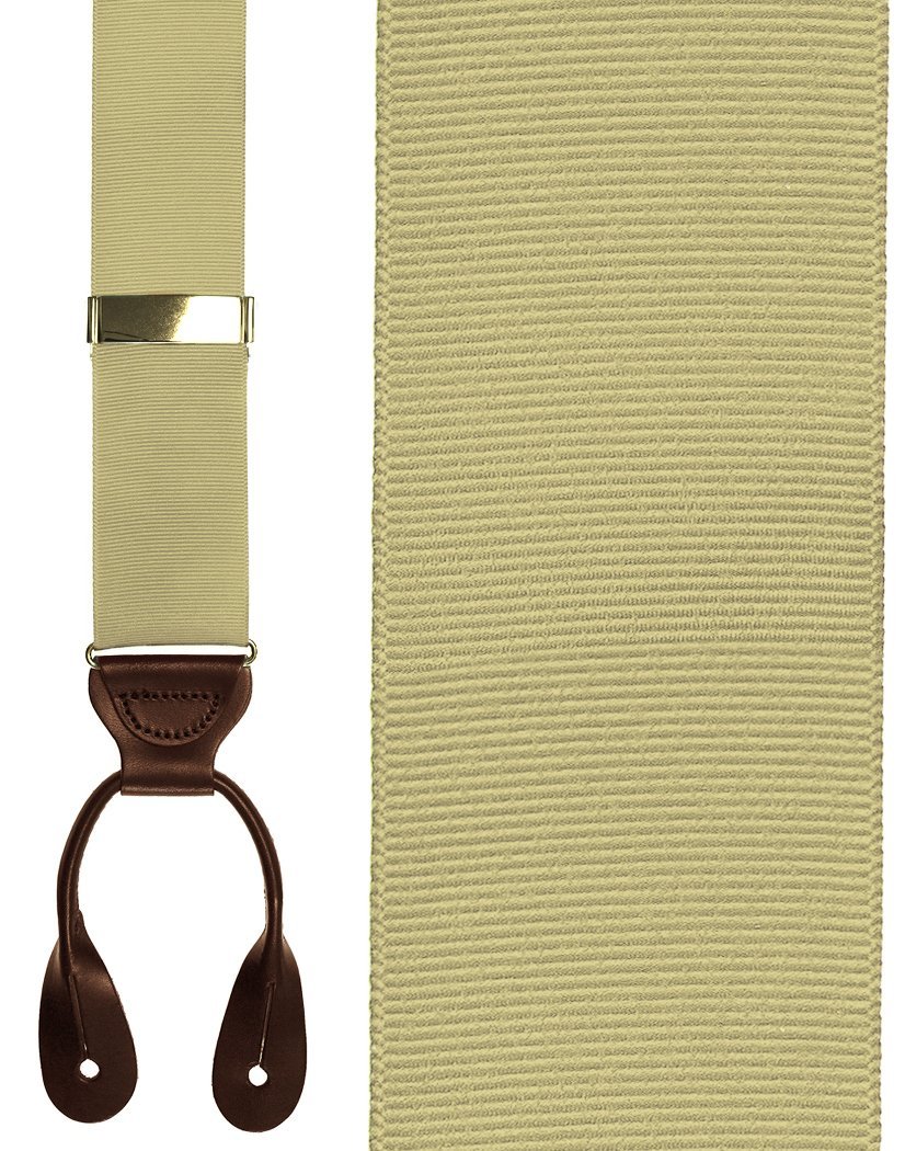 Turquoise Grosgraine Ribbon Suspenders by Cardi