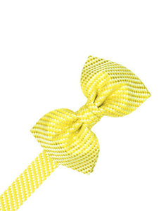 Lemon Venetian Bow Tie