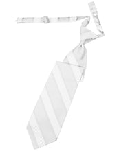 Cardi Pre-Tied White Venetian Stripe Necktie