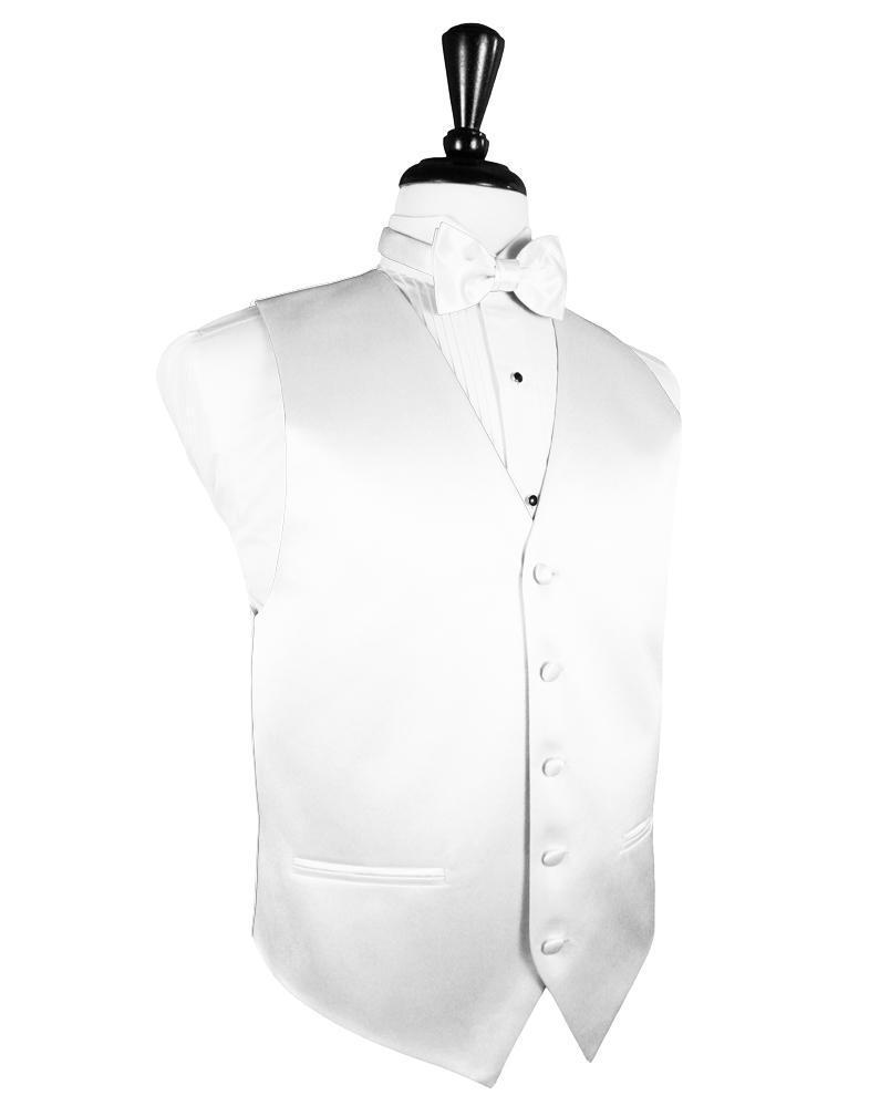 Pewter Luxury Satin Tuxedo Vest main image 1