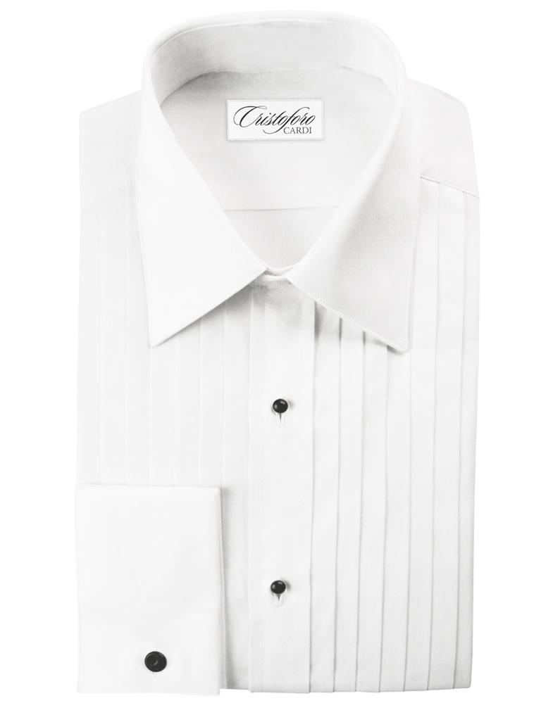 Marshall White Laydown Tuxedo Shirt Ike Evening by Tuxedo Authentic Brand main image 1