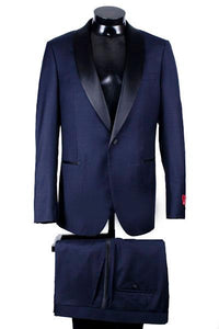 Mattarazi "Venezia Shawl" Navy 1-button Shawl Tuxedo