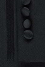 "Louis" Black 1-Button Peak Tuxedo (2-Piece Set)