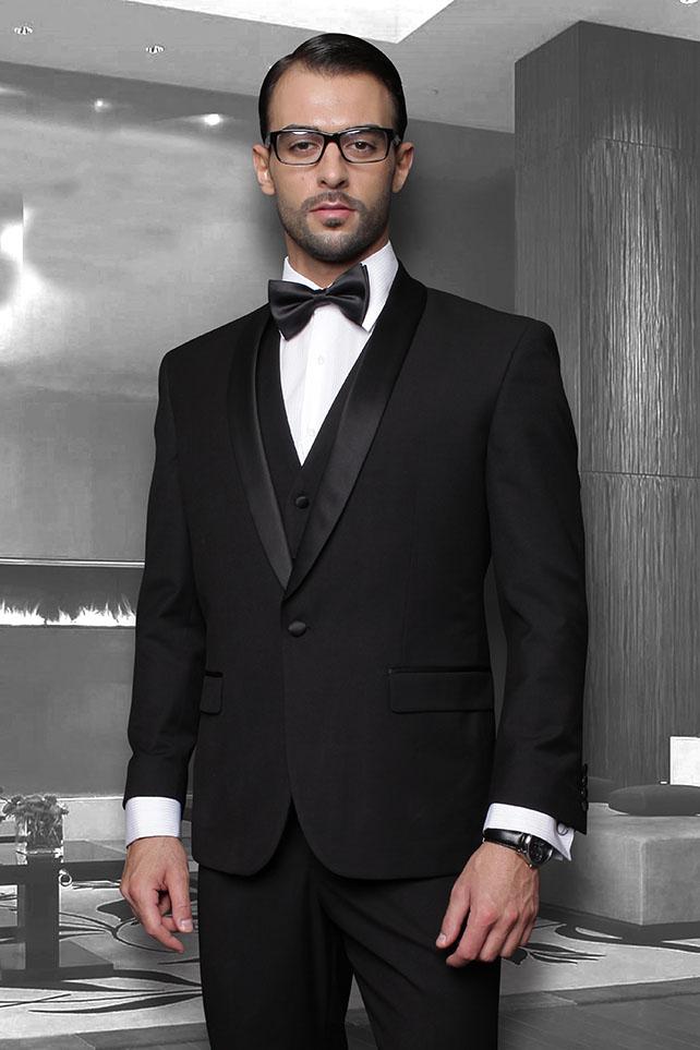 Theo Off-White 1-Button Shawl Tuxedo main image 0