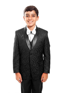 Tazio "Cruz" Tazio Kids Black 5-Piece Tuxedo