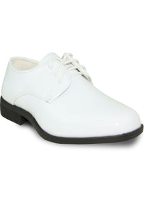 Vangelo "Sarno" Kids White Tuxedo Shoes