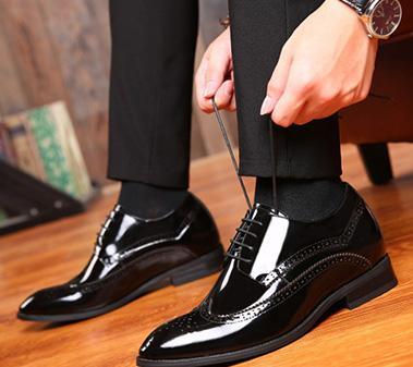 Black Tuxedo Oxford in Patent Leather