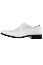 "179" White Striped Tuxedo Shoes