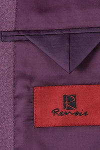 Berry Solid 2-Button Notch Suit (2-Piece Set)