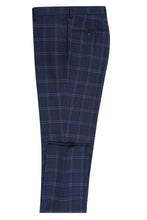 Navy Windowpane 2-Button Notch Suit (2-Piece Set)