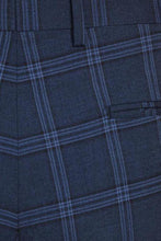 Navy Windowpane 2-Button Notch Suit (2-Piece Set)