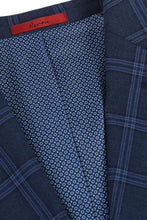 Navy Windowpane 2-Button Notch Suit (2-Piece Set)
