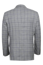 Grey Windowpane 2-Button Notch Suit (2-Piece Set)