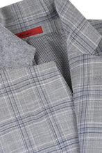 Grey Windowpane 2-Button Notch Suit (2-Piece Set)