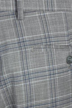 Grey Windowpane 2-Button Notch Suit (2-Piece Set)