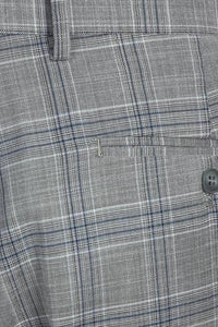 Grey Windowpane 2-Button Notch Suit (2-Piece Set)