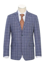 Blue Check 2-Button Notch Suit (2-Piece Set)