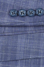 Blue Check 2-Button Notch Suit (2-Piece Set)