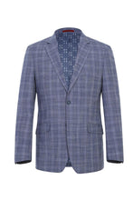 Blue Check 2-Button Notch Suit (2-Piece Set)