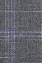 Dimgrey Windowpane 2-Button Notch Suit (2-Piece Set)