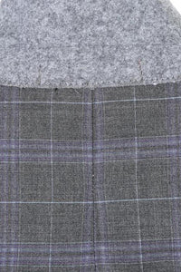 Dimgrey Windowpane 2-Button Notch Suit (2-Piece Set)