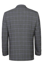 Dimgrey Windowpane 2-Button Notch Suit (2-Piece Set)