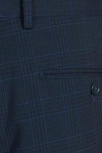Marine Blue Windowpane 2-Button Notch Suit (2-Piece Set)