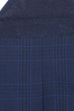 Marine Blue Windowpane 2-Button Notch Suit (2-Piece Set)