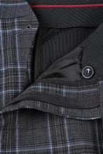 Grey Windowpane 2-Button Notch Suit (2-Piece Set)