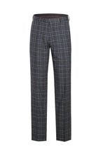 Grey Windowpane 2-Button Notch Suit (2-Piece Set)