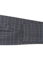 Grey Windowpane 2-Button Notch Suit (2-Piece Set)