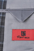 Grey Windowpane 2-Button Notch Suit (2-Piece Set)