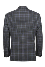 Grey Windowpane 2-Button Notch Suit (2-Piece Set)
