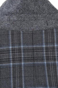 Grey Windowpane 2-Button Notch Suit (2-Piece Set)