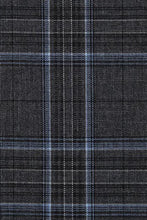 Grey Windowpane 2-Button Notch Suit (2-Piece Set)